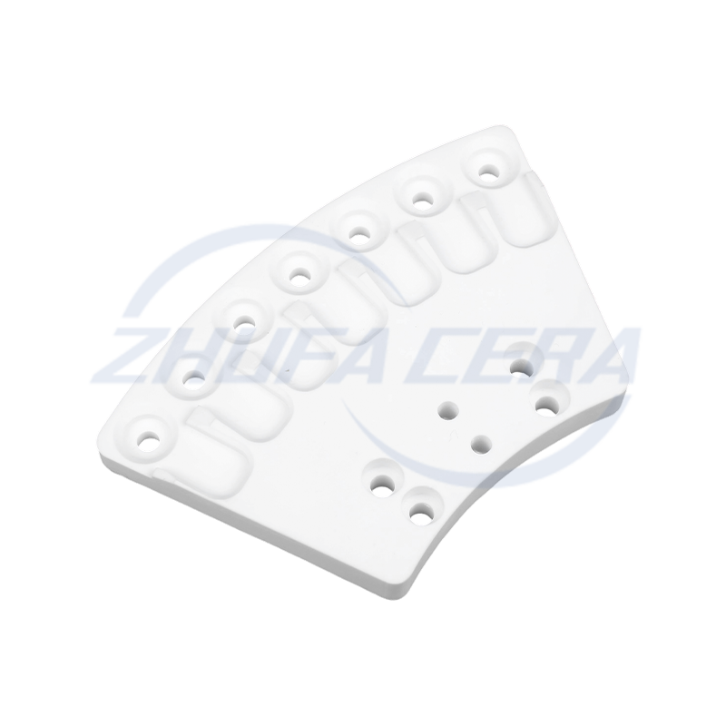 Alumina fan-shaped ceramic parts